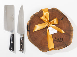 Tabla Picar R + Cuchillo + Machete